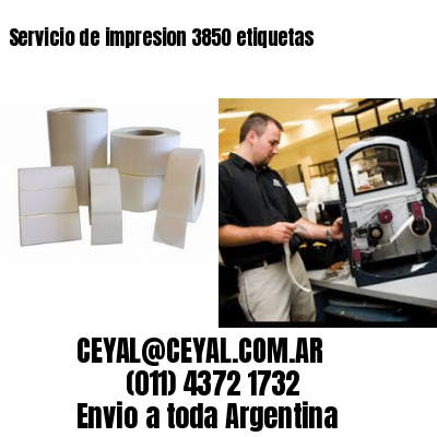 Servicio de impresion 3850 etiquetas