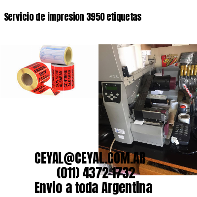 Servicio de impresion 3950 etiquetas
