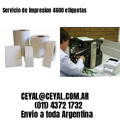 Servicio de impresion 4600 etiquetas