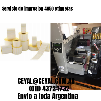 Servicio de impresion 4650 etiquetas