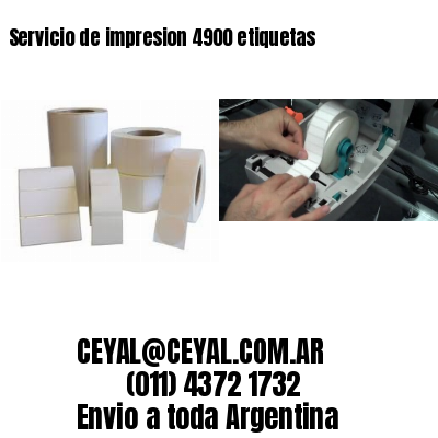 Servicio de impresion 4900 etiquetas