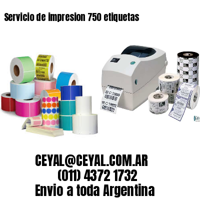 Servicio de impresion 750 etiquetas