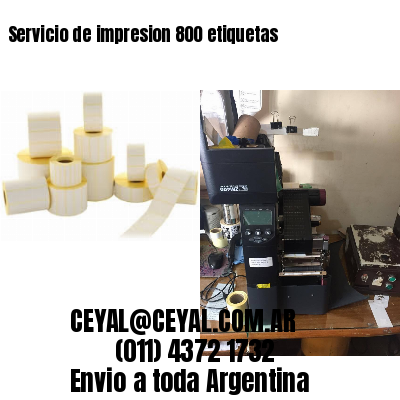 Servicio de impresion 800 etiquetas