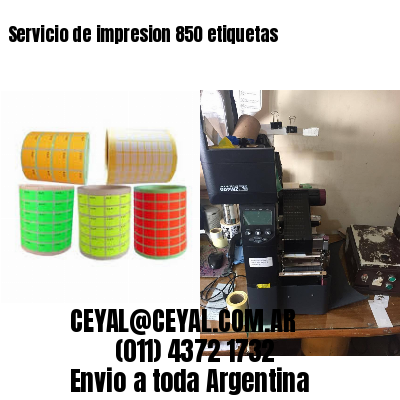 Servicio de impresion 850 etiquetas