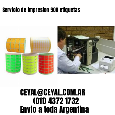 Servicio de impresion 900 etiquetas