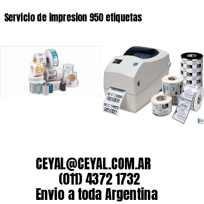 Servicio de impresion 950 etiquetas