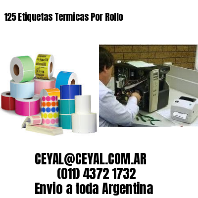 125 Etiquetas Termicas Por Rollo