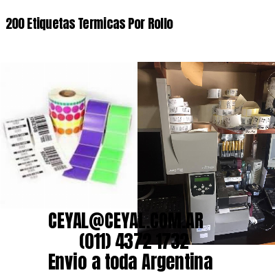200 Etiquetas Termicas Por Rollo