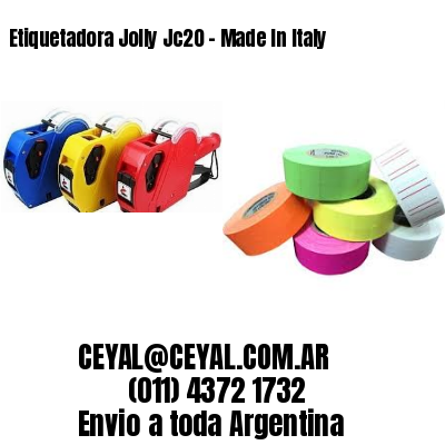 Etiquetadora Jolly Jc20 – Made In Italy