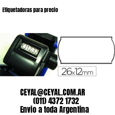 Etiquetadoras para precio