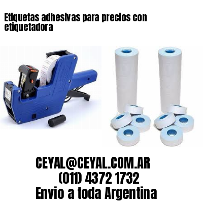Etiquetas adhesivas para precios con etiquetadora