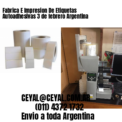 Fabrica E Impresion De Etiquetas Autoadhesivas 3 de febrero Argentina