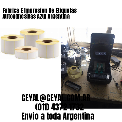 Fabrica E Impresion De Etiquetas Autoadhesivas Azul Argentina