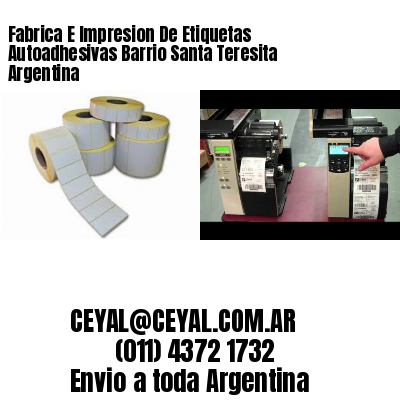 Fabrica E Impresion De Etiquetas Autoadhesivas Barrio Santa Teresita Argentina