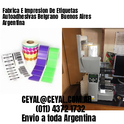 Fabrica E Impresion De Etiquetas Autoadhesivas Belgrano  Buenos Aires Argentina