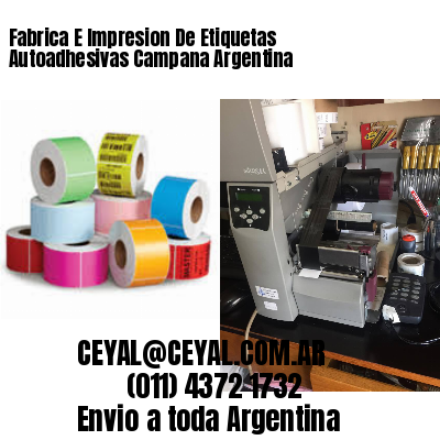 Fabrica E Impresion De Etiquetas Autoadhesivas Campana Argentina