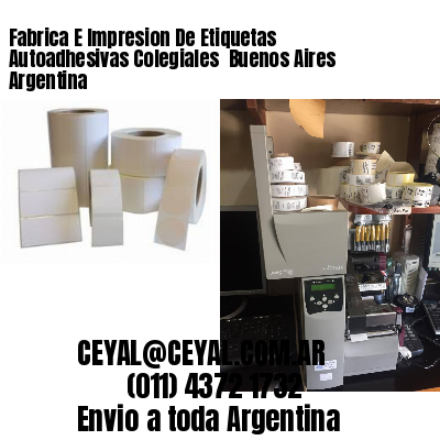 Fabrica E Impresion De Etiquetas Autoadhesivas Colegiales  Buenos Aires Argentina