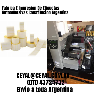 Fabrica E Impresion De Etiquetas Autoadhesivas Constitucion Argentina