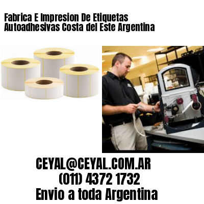 Fabrica E Impresion De Etiquetas Autoadhesivas Costa del Este Argentina