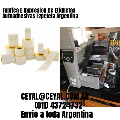 Fabrica E Impresion De Etiquetas Autoadhesivas Ezpeleta Argentina