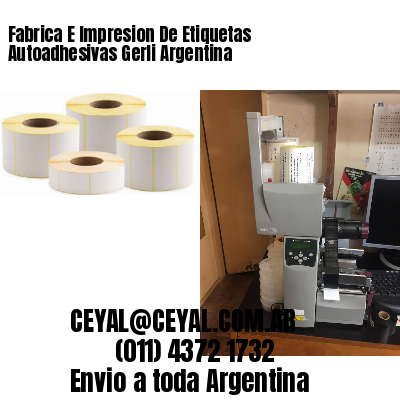 Fabrica E Impresion De Etiquetas Autoadhesivas Gerli Argentina