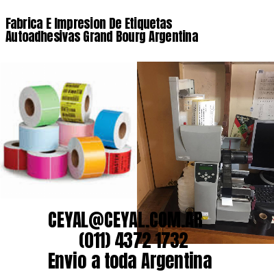 Fabrica E Impresion De Etiquetas Autoadhesivas Grand Bourg Argentina