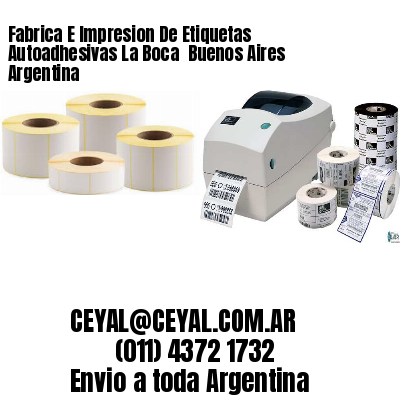 Fabrica E Impresion De Etiquetas Autoadhesivas La Boca  Buenos Aires Argentina
