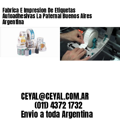 Fabrica E Impresion De Etiquetas Autoadhesivas La Paternal Buenos Aires Argentina