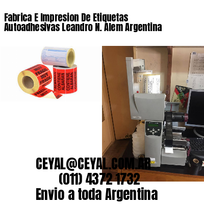 Fabrica E Impresion De Etiquetas Autoadhesivas Leandro N. Alem Argentina