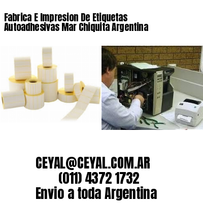 Fabrica E Impresion De Etiquetas Autoadhesivas Mar Chiquita Argentina