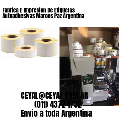 Fabrica E Impresion De Etiquetas Autoadhesivas Marcos Paz Argentina