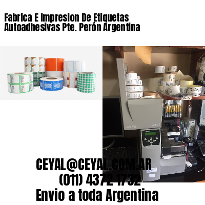 Fabrica E Impresion De Etiquetas Autoadhesivas Pte. Perón Argentina