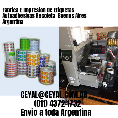 Fabrica E Impresion De Etiquetas Autoadhesivas Recoleta  Buenos Aires Argentina