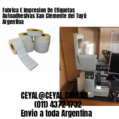 Fabrica E Impresion De Etiquetas Autoadhesivas San Clemente del Tuyú Argentina