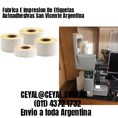 Fabrica E Impresion De Etiquetas Autoadhesivas San Vicente Argentina