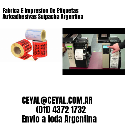 Fabrica E Impresion De Etiquetas Autoadhesivas Suipacha Argentina