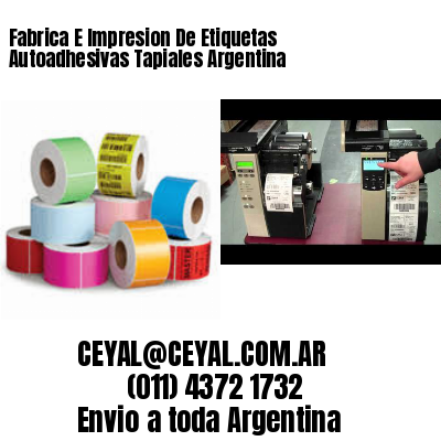 Fabrica E Impresion De Etiquetas Autoadhesivas Tapiales Argentina