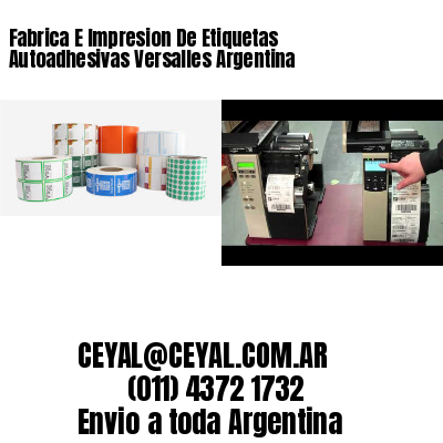 Fabrica E Impresion De Etiquetas Autoadhesivas Versalles Argentina