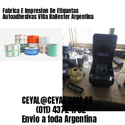 Fabrica E Impresion De Etiquetas Autoadhesivas Villa Ballester Argentina