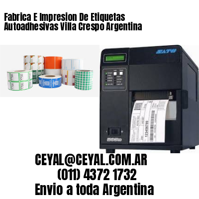 Fabrica E Impresion De Etiquetas Autoadhesivas Villa Crespo Argentina