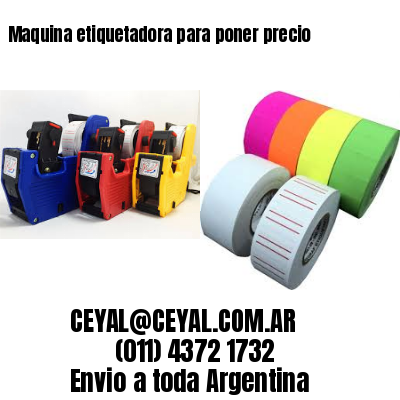 Maquina etiquetadora para poner precio