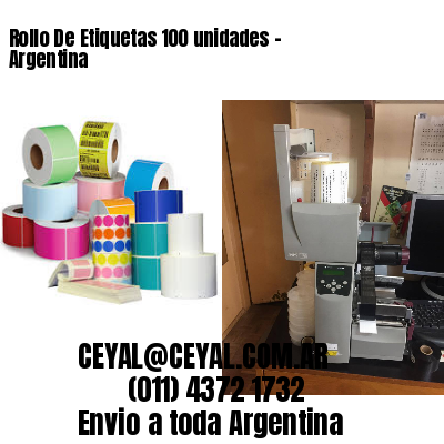 Rollo De Etiquetas 100 unidades – Argentina