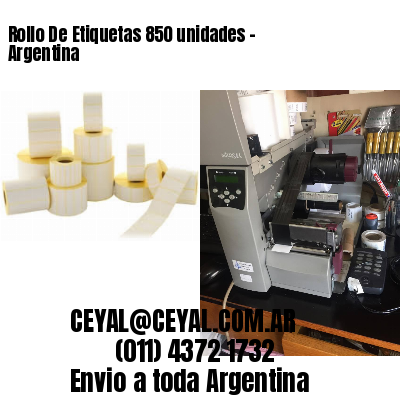 Rollo De Etiquetas 850 unidades – Argentina
