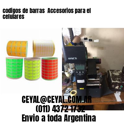 codigos de barras 	Accesorios para el celulares
