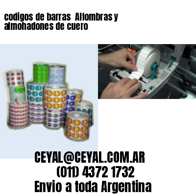 codigos de barras 	Alfombras y almohadones de cuero