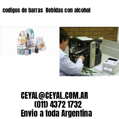 codigos de barras 	Bebidas con alcohol