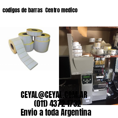 codigos de barras 	Centro medico