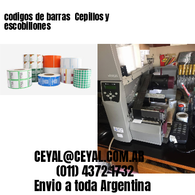 codigos de barras 	Cepillos y escobillones
