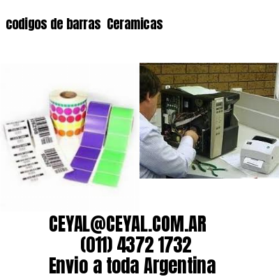 codigos de barras 	Ceramicas