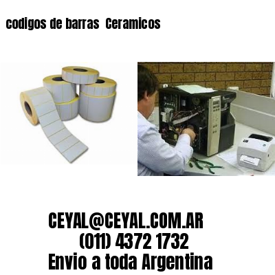 codigos de barras 	Ceramicos